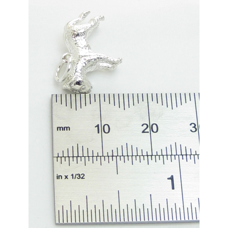 Sterling Silver Lamb Charm, Baby Animal Gift